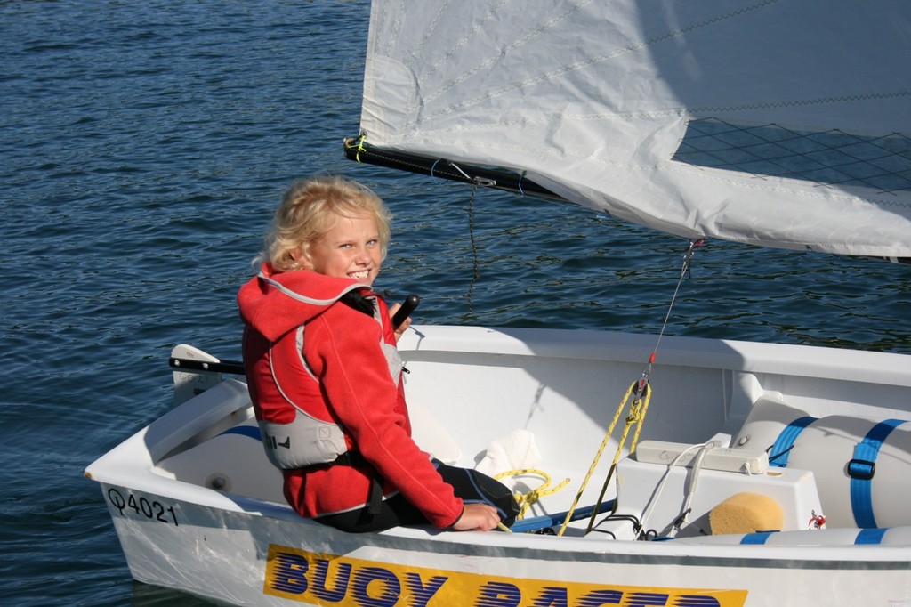 Rose Dickson (9yrs) sailing in her first Optimist Green Fleet race at Worser Bay - Hebtro Trophy (Paul Marsh image) © SW
